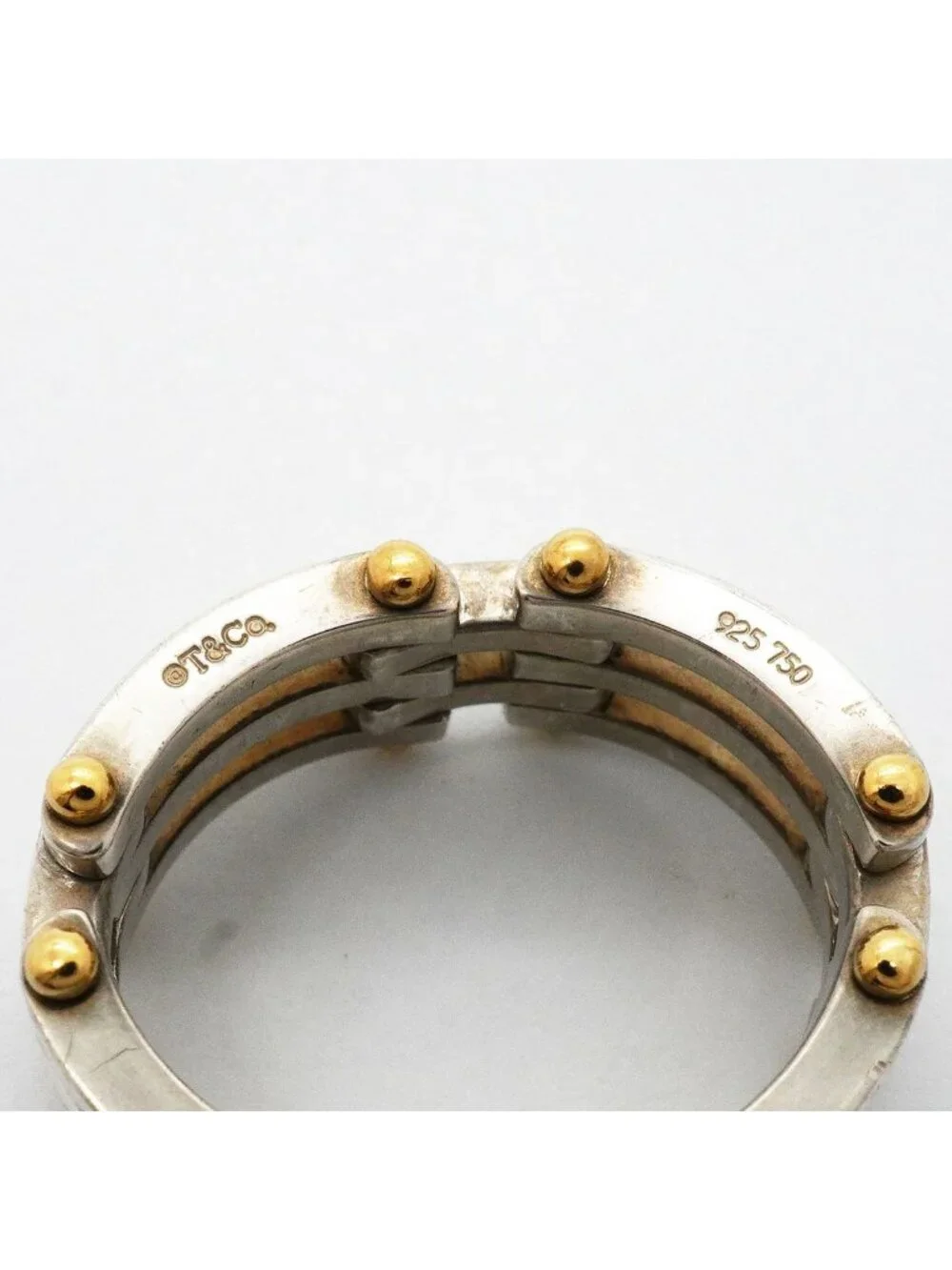 Tiffany & Co Ring Gate 18k Yellow Gold 925 Sterling Silver